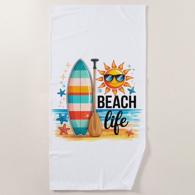 The Beach Life  Strandtuch (Vorderseite)