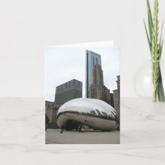 "The Bean"-Skulptur in Chicago - Blankokarte Karte