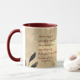 The Beatitudes Scripture Verse 5:11 Tasse