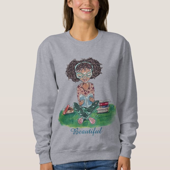 The Beautiful Collection Sweatshirt: Bookworm Sweatshirt (Vorderseite)