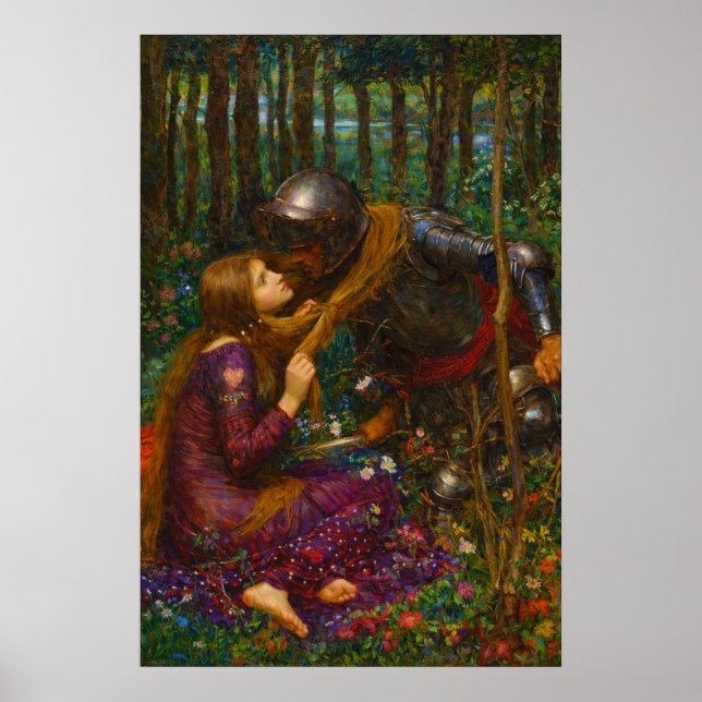The Beautiful Lady Without Pity by Waterhouse Poster (Vorne)