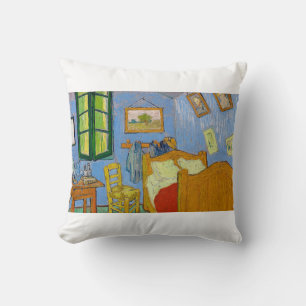 The Bedroom by Vincent van Gogh Kissen