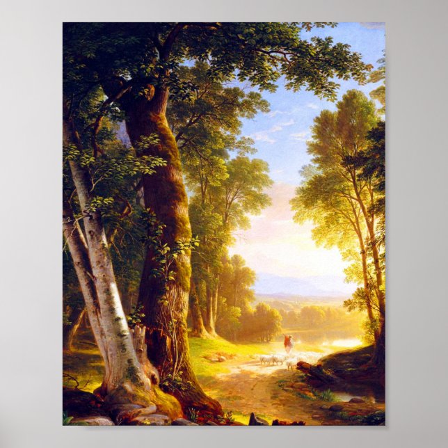 The Beech Trees by Asher Brown Durand  Poster (Vorne)