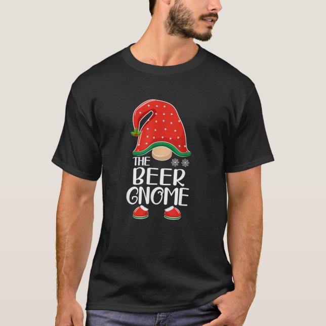 The Beer Gnome Elf Matching Family Group Christmas T-Shirt (Vorderseite)