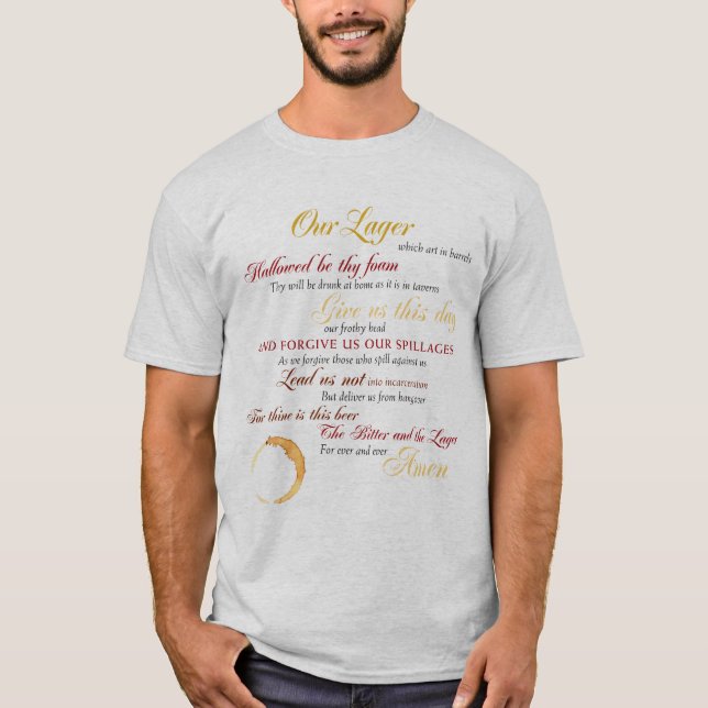 The Beer Prayer T-Shirt (Vorderseite)