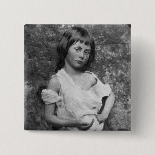 The Beggar Maid / Alice Liddell ~ 1859 Button