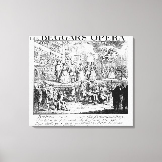 The Beggar's Opera Burlesqued, 1728 Leinwanddruck (Vorderseite)