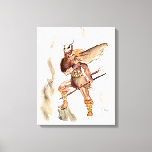 "The Berserker" - Original Malerei von Fantasy Art Leinwanddruck