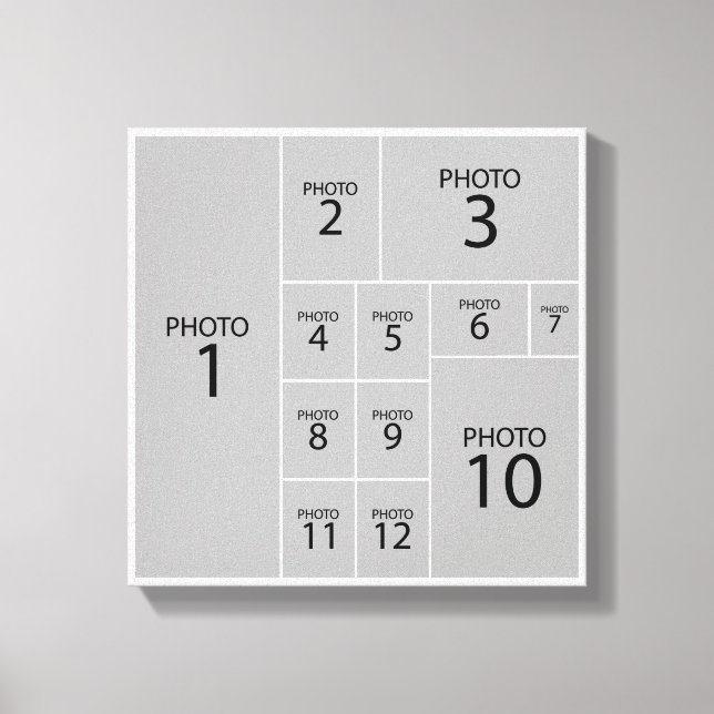 The Best Collage Maker Create 12 photos Leinwanddruck (Vorderseite)