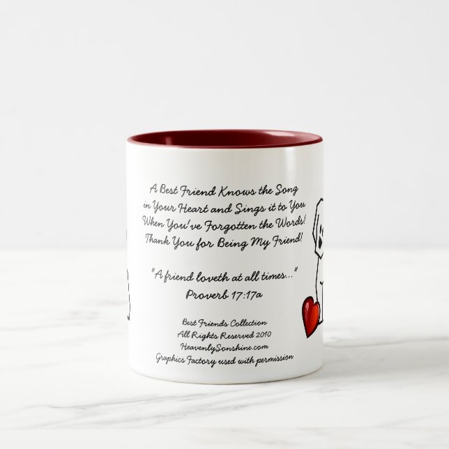The Best Friends Collection Song Zweifarbige Tasse (Mittel)