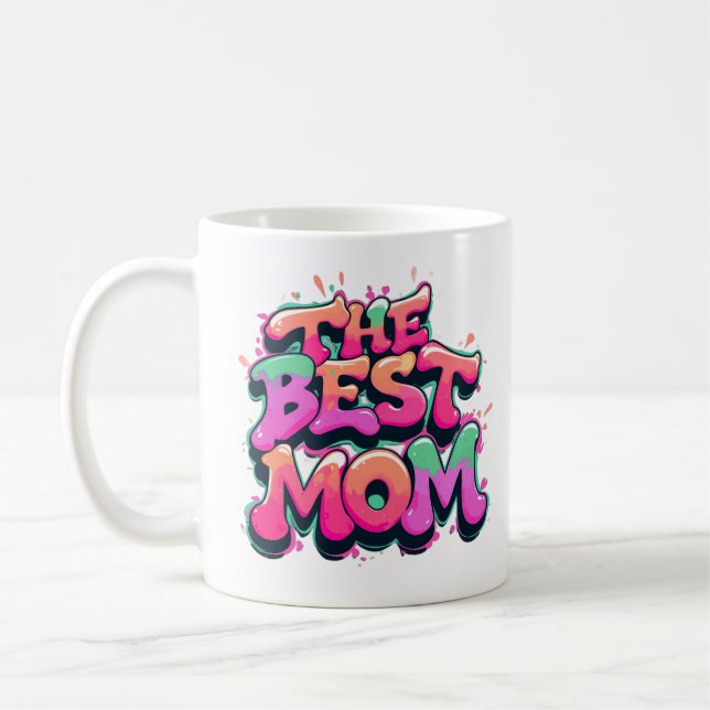 The best mom Stil Kaffeetasse (Links)