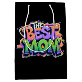 The best mom Stil Mittlere Geschenktüte