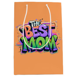 The best mom Stil Mittlere Geschenktüte