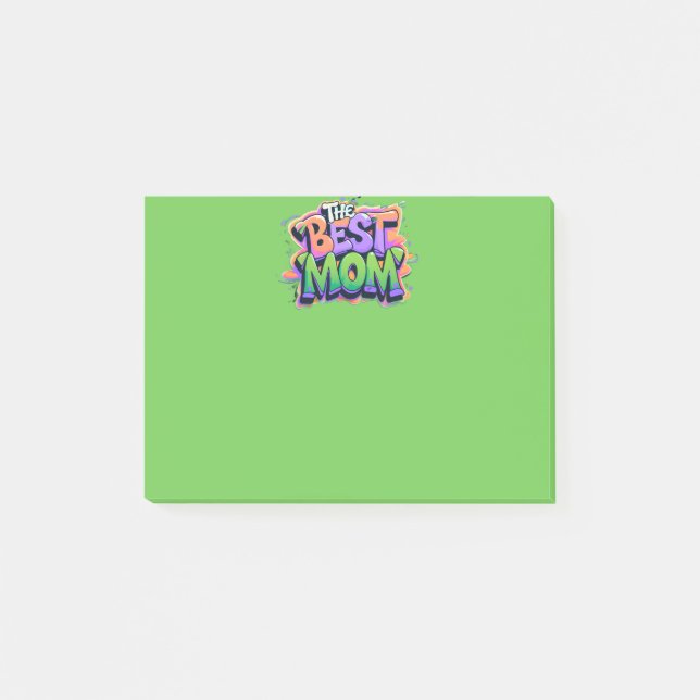 The best mom Stil Post-it Klebezettel (Vorderseite)