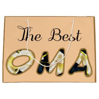 The Best Oma Gift Bag Große Geschenktüte