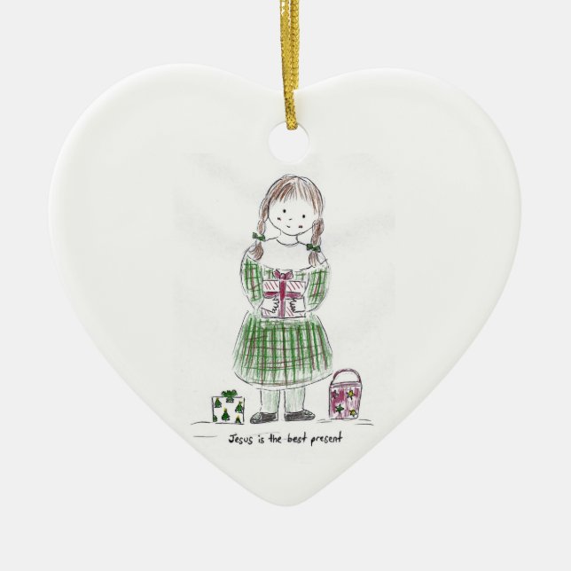 The_best_present Keramik Ornament (Vorne)