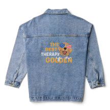 The Best Therapy Is a Golden Retriever – Patriotic