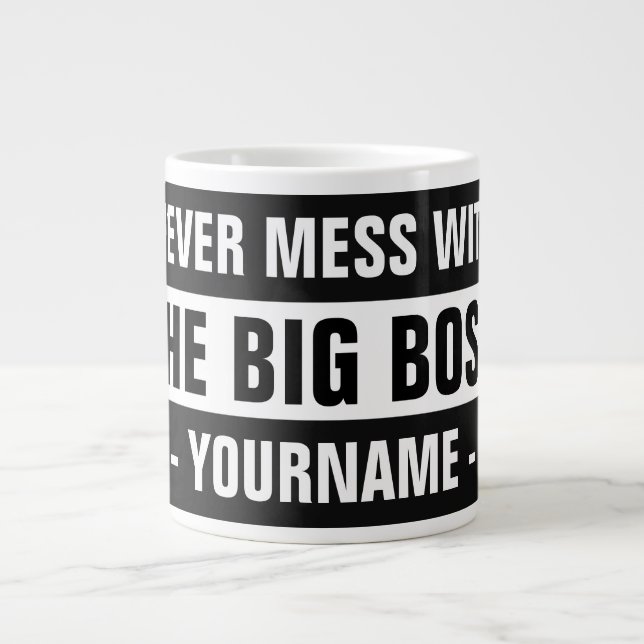 "The Big Boss"-Tasse völlig anpassbar Jumbo-Tasse (Vorderseite)