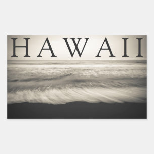 The Big Island Strand Hawaii Rechteckiger Aufkleber