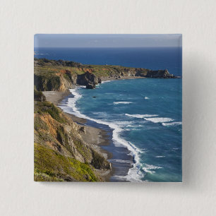 The Big Sur Küstenlinie in Kalifornien, USA Button
