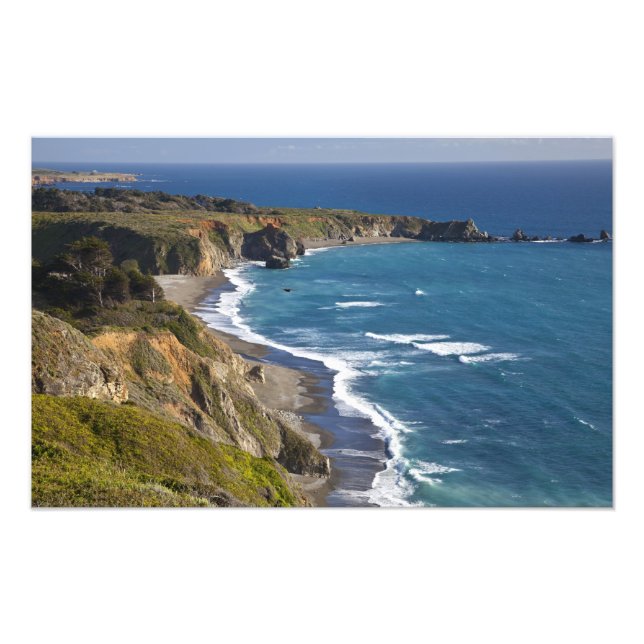 The Big Sur Küstenlinie in Kalifornien, USA Fotodruck (Vorne)