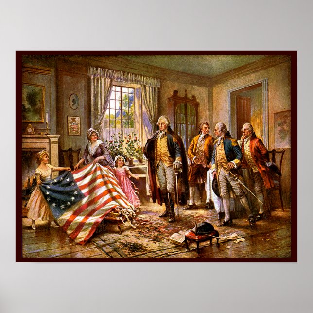"The Birth Of Old Glory" Poster (Vorne)