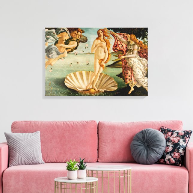 The Birth of Venus | Botticelli Leinwanddruck (Insitu (Wohnzimmer))