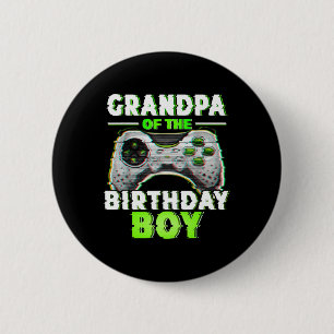 The Birthday Boy Video Gamer Matching Family Button