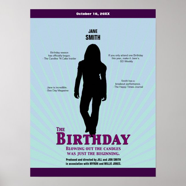 The Birthday Movie Poster (Girl) (Vorne)