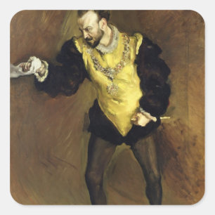 The Black D'Andrade, 1903 Quadratischer Aufkleber