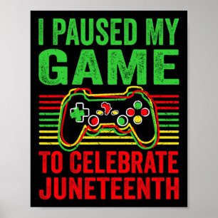 The Black History Month Gamer African American Pri Poster