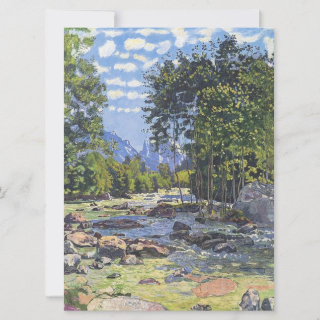 The Black Lutschina (von Ferdinand Hodler) Karte (Vorderseite)