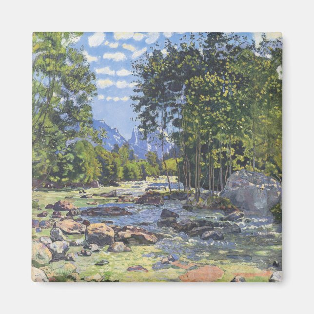 The Black Lutschina (von Ferdinand Hodler) Magnet (Vorne)
