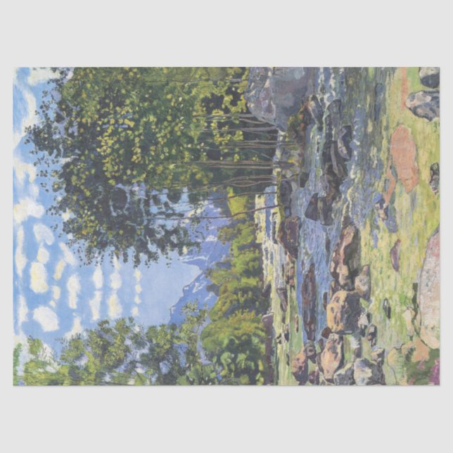 The Black Lutschina (von Ferdinand Hodler) Seidenpapier (Vorderseite)
