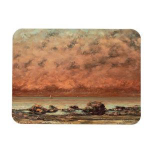 The Black Rocks at Trouville, 1865-66 Magnet