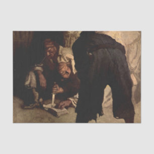 "The Black Spot" von NC Wyeth von "Treasure Island Seidenpapier