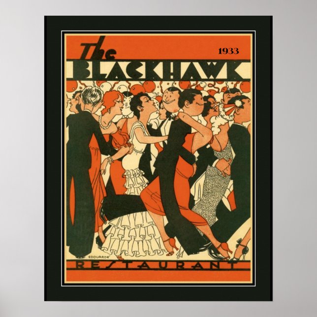 The Blackhawk Restaurant Poster (Vorne)