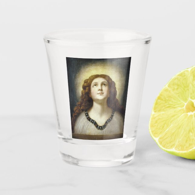 The Blessed Soul (Angelic Young Religious Woman) Schnapsglas (Vorderseite)