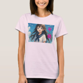 The Blue-Eyed Beauty's Gaze T-Shirt