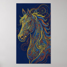 The blue horse poster