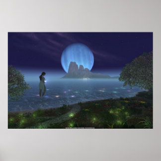 The Blue Jewel von Steven Vincent Johnson Poster