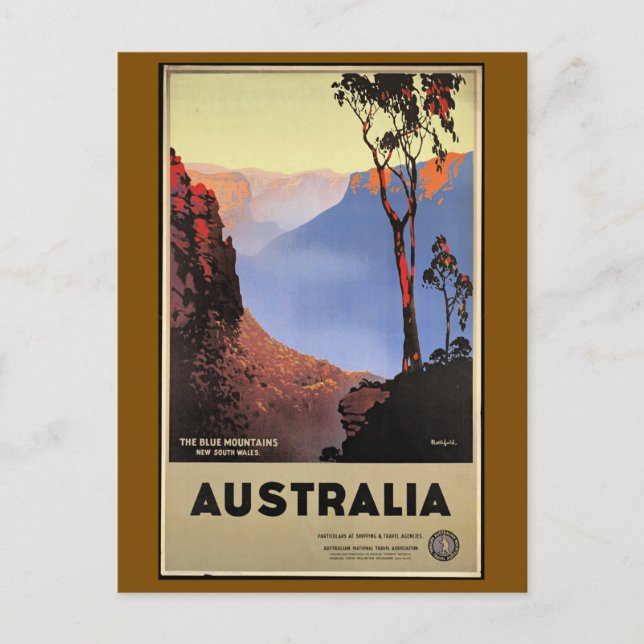 The Blue Mountains, Australien, Postkarte (Vorderseite)