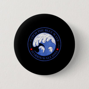 The Blue Wave Harris Wheimer 2024 Election Button