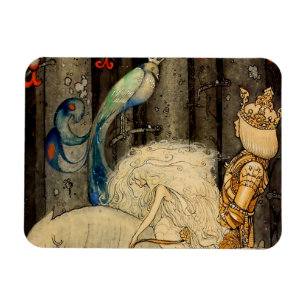 "The Bluebird" von John Bauer Magnet