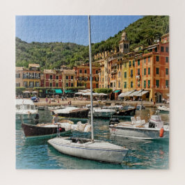 The Boats of Portofino, Italy - 20 x 20 inch