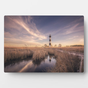 The Bodie Island Lighthouse At Sunset Fotoplatte