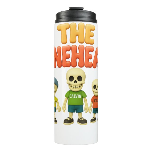 The Boneheads™ Bones Academy™ Thermosbecher (Vorderseite)