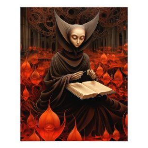 The Book Healer - Surrealistische Kunst Fotodruck