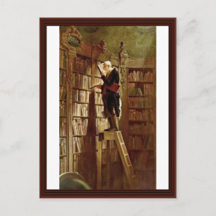 The Bookworm, By Spitzweg, Carl Postkarte