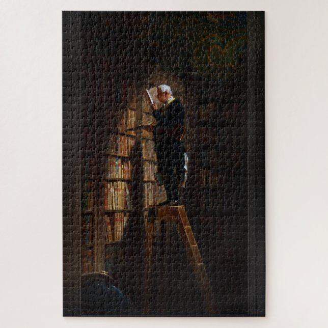 The Bookworm von Carl Spitzweg Old Masters Fine Ar (Vertikal)